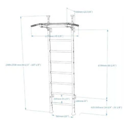 BenchK 521 Wall Bars 7 BenchK 521 Wall Bars -Fitness Equipment Sales Shop 3 BenchK 521W