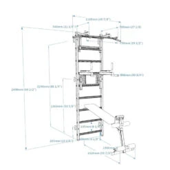 BenchK 733 Luxury Wall Bars For Home Gym And Personal Studio 11 BenchK 733 Luxury Wall Bars For Home Gym And Personal Studio -Fitness Equipment Sales Shop 5 BenchK 733B
