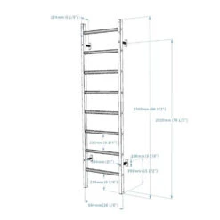 BenchK 200 Wall Bars 12 BenchK 200 Wall Bars -Fitness Equipment Sales Shop 7 BenchK 200B