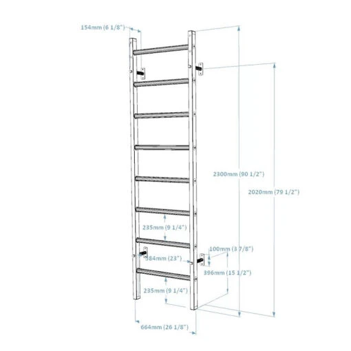 BenchK 200 Wall Bars - Image 5