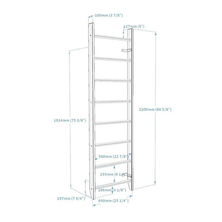 BenchK 100 Wall Bars 4 BenchK 100 Wall Bars - Image 2