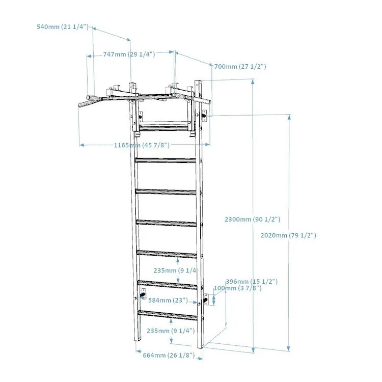 BenchK 231 Wall Bars 5 BenchK 231 Wall Bars - Image 3