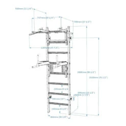BenchK 232 Wall Bars 8 BenchK 232 Wall Bars -Fitness Equipment Sales Shop BenchK 232B