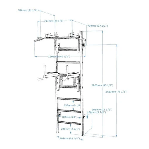 BenchK 232 Wall Bars - Image 4