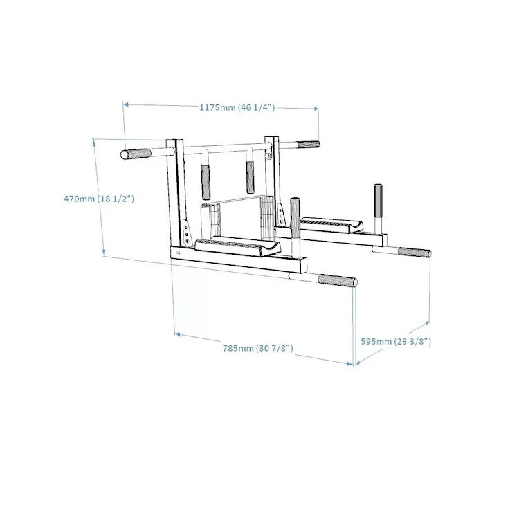 BenchK D8 2in1 Pull Up Bar / Dip Bar 4 BenchK D8 2in1 Pull Up Bar / Dip Bar - Image 2