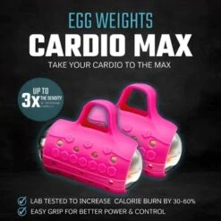 Egg Weights 3Lbs Cardio Max With Bag 13 Egg Weights 3Lbs Cardio Max With Bag -Fitness Equipment Sales Shop EggWeights3LbsCardioMaxWithBagPink