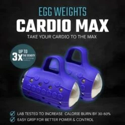 Egg Weights 3Lbs Cardio Max With Bag 12 Egg Weights 3Lbs Cardio Max With Bag -Fitness Equipment Sales Shop EggWeights3LbsCardioMaxWithBagPurple
