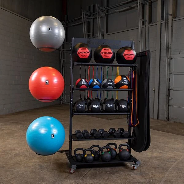 Body Solid Multi Accessory Storage Tower 4 Body Solid Multi Accessory Storage Tower - Image 2