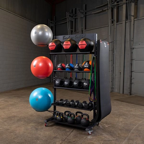 Body Solid Multi Accessory Storage Tower 5 Body Solid Multi Accessory Storage Tower - Image 3
