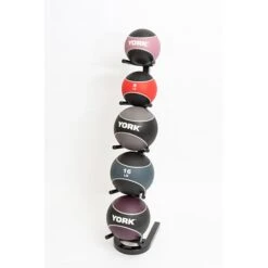 York Barbell Medicine Ball Display Stand – Vertical 8 York Barbell Medicine Ball Display Stand – Vertical -Fitness Equipment Sales Shop MedicineBallDisplayStand VerticalFrontViewWithMedicineBalls