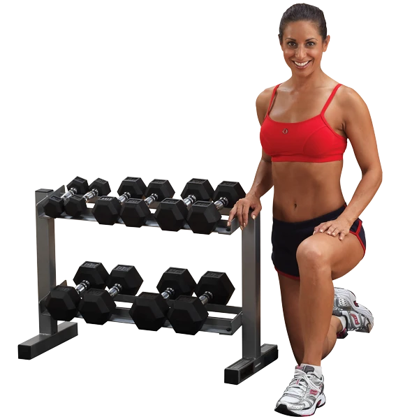 Body Solid Powerline Dumbbell Rack 3 Body Solid Powerline Dumbbell Rack