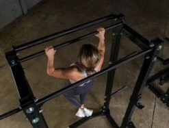 Body Solid Pro Club Line Half Cage SPR500 Dual Chin Bar 7 Body Solid Pro Club Line Half Cage SPR500 Dual Chin Bar -Fitness Equipment Sales Shop SPR500BACK connected to SPR500 with SPRACB 0263 1500px