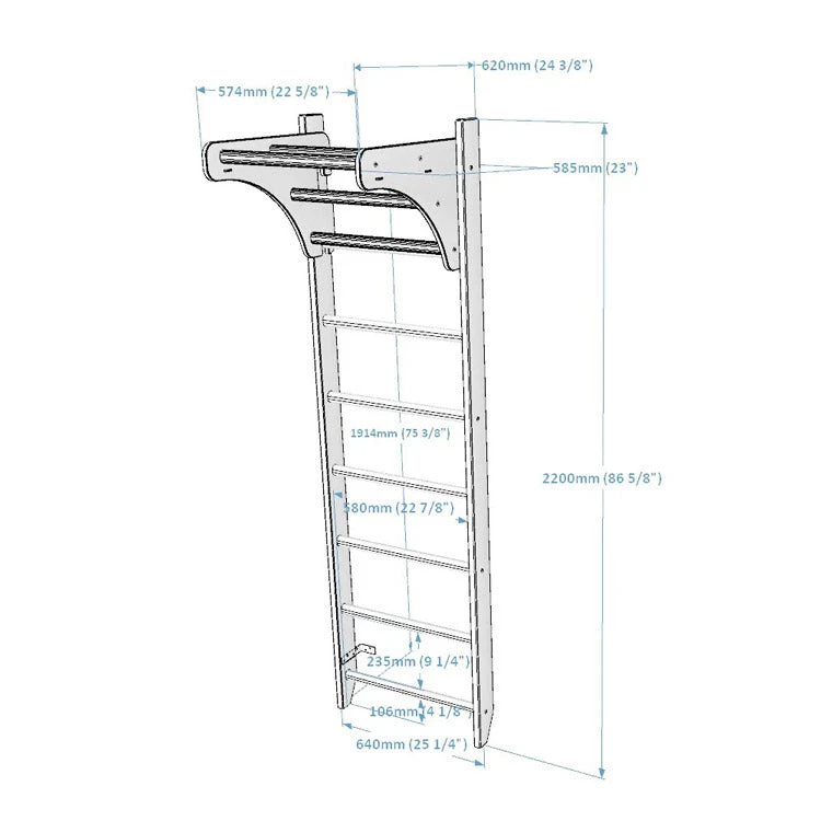 BenchK 111 Swedish Ladder 3 BenchK 111 Swedish Ladder - Image 2