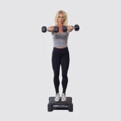 VibePlate Mini 9 VibePlate Mini -Fitness Equipment Sales Shop VP Small with dumbells 600x701 1