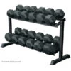 York Barbell 2 Tier Pro-Hex Dumbbell Rack 2 York Barbell 2 Tier Pro-Hex Dumbbell Rack -Fitness Equipment Sales Shop YorkBarbell2TierPro HexDumbbellRack3DView