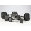 York Barbell 5-50lb Premium PVC Hex Dumbbell Set - Chrome Ergo Handle 2 York Barbell 5-50lb Premium PVC Hex Dumbbell Set - Chrome Ergo Handle -Fitness Equipment Sales Shop YorkBarbell5 50lbPremiumPVCHexDumbbellSetGroup