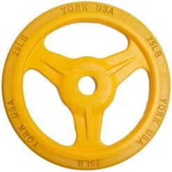 York Barbell Bumper Grip Plate (Color) 9 York Barbell Bumper Grip Plate (Color) -Fitness Equipment Sales Shop YorkBarbellBumperGripPlate Color 25lbs