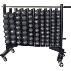 Fitness Equipment Sales Shop 27 York Barbell Neoprene Hexagon Fitbell Club Pack With Rack