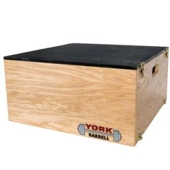 York Barbell Stackable Plyo / Step-Up Box -Fitness Equipment Sales Shop YorkBarbellStackablePlyoStep UpBox24x24x12