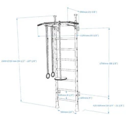 BenchK Series 5 521W+A204 Wall Bars With Gymnastics Accessories 17 BenchK Series 5 521W+A204 Wall Bars With Gymnastics Accessories -Fitness Equipment Sales Shop benchk 521w a204 5