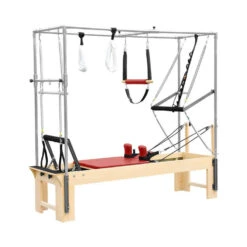 Elina Pilates Cadillac Reformer 14 Elina Pilates Cadillac Reformer -Fitness Equipment Sales Shop cadillac reformer red