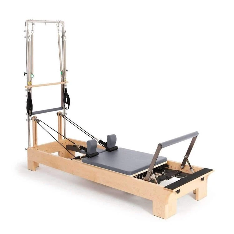 Elina Pilates Wood Reformer With Tower 4 Elina Pilates Wood Reformer With Tower - Image 2