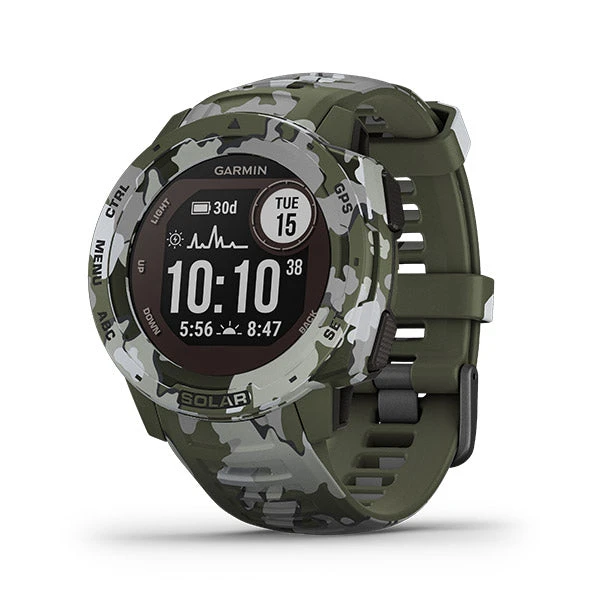 Garmin Instinct Solar Sportsman Camo Edition GPS Smartwatch 4 Garmin Instinct Solar Sportsman Camo Edition GPS Smartwatch - Image 2