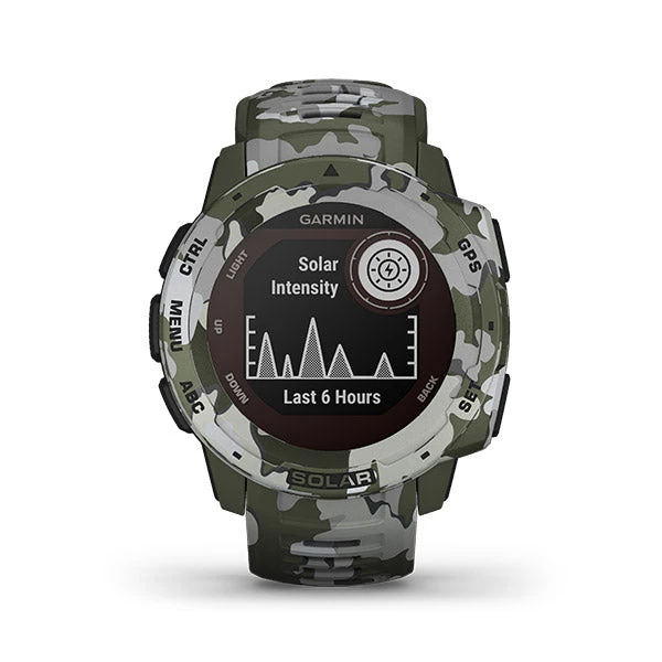 Garmin Instinct Solar Sportsman Camo Edition GPS Smartwatch 5 Garmin Instinct Solar Sportsman Camo Edition GPS Smartwatch - Image 3