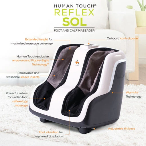 Human Touch Reflex SOL Foot And Calf Massager - Image 5